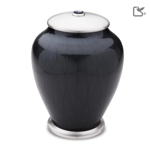 Tall Simplicity Midnight Pearl Urn