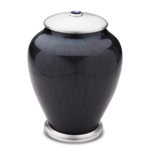 Tall Simplicity Midnight Pearl Urn 3