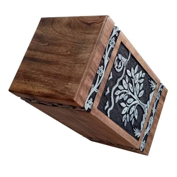 Tree of Life Scenery Adult Urn - Black 2