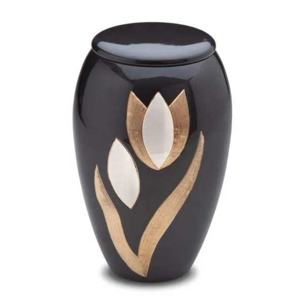 Tulip Solid Brass Urn 3