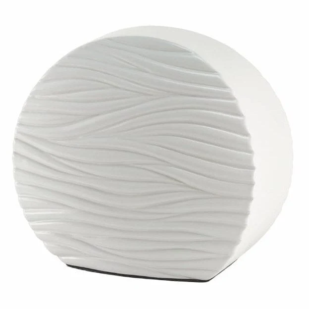 Windham Soft Waves Glossy White Adult Urn