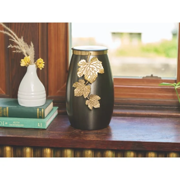 Windsong™ Leaves Slate/Bronze, Full Size Urn 4